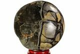 Polished Septarian Geode - Madagascar #110879-1
